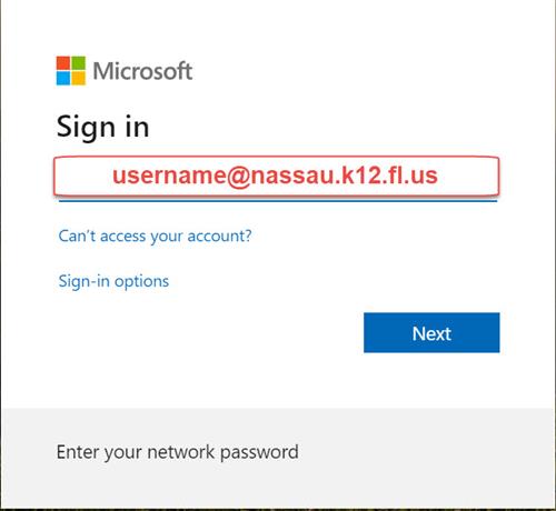 msft username 